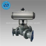 Pneumatický pohon Třícestný kulový ventil typu Y