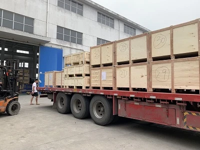 Zásilka pneumatického škrtícího ventilu odeslána do Jižní Koreje