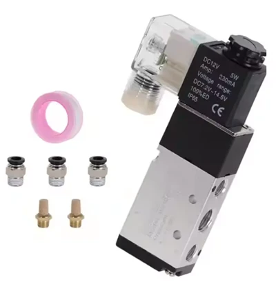 Pneumatický solenoidový ventil 5 Way 2- ovládací vzduch 12V 24V